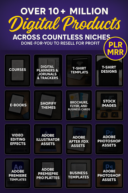 10 Million Digital Products Mega Bundle with Resell Rights (Lifetime Access)